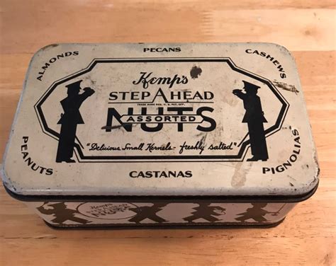 Vintage Kemp's Step Ahead Assorted Nuts Tin 